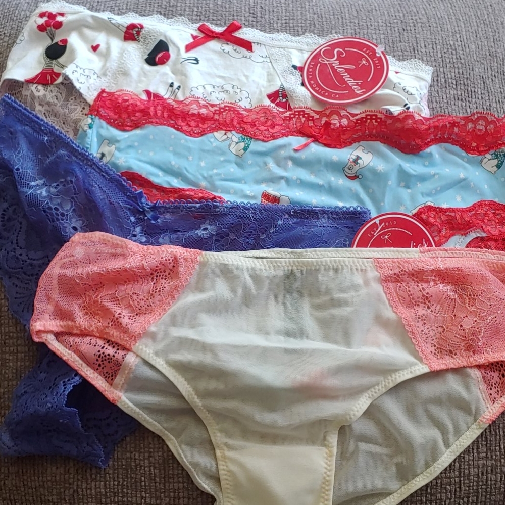 4 Pairs of Splendies Underwear - Size Medium